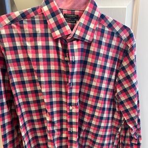 Tailorbyrd Multicolor Checkered Button Down Shirt